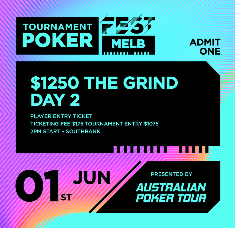 $1250 The Grind - Day 1 / Day 2 - Player Ticketing Fee