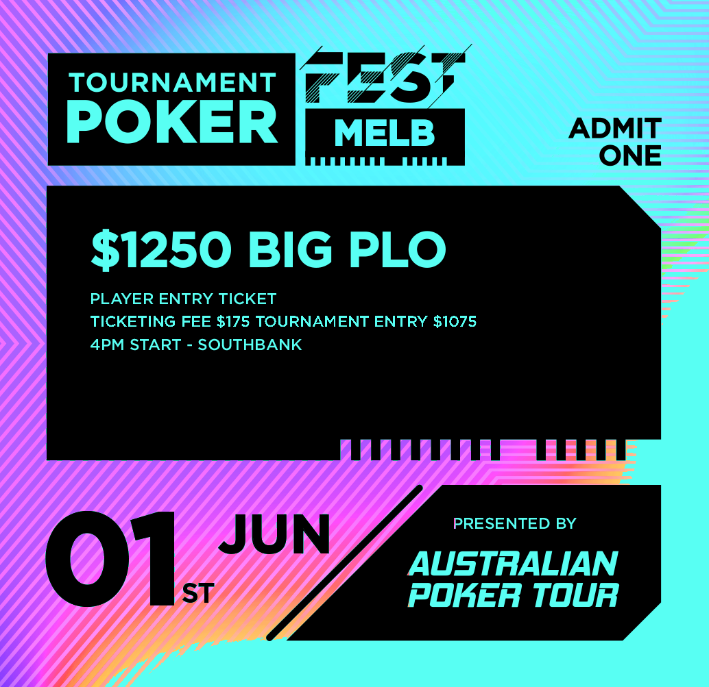 $1250 Big PLO - Player Ticketing Fee