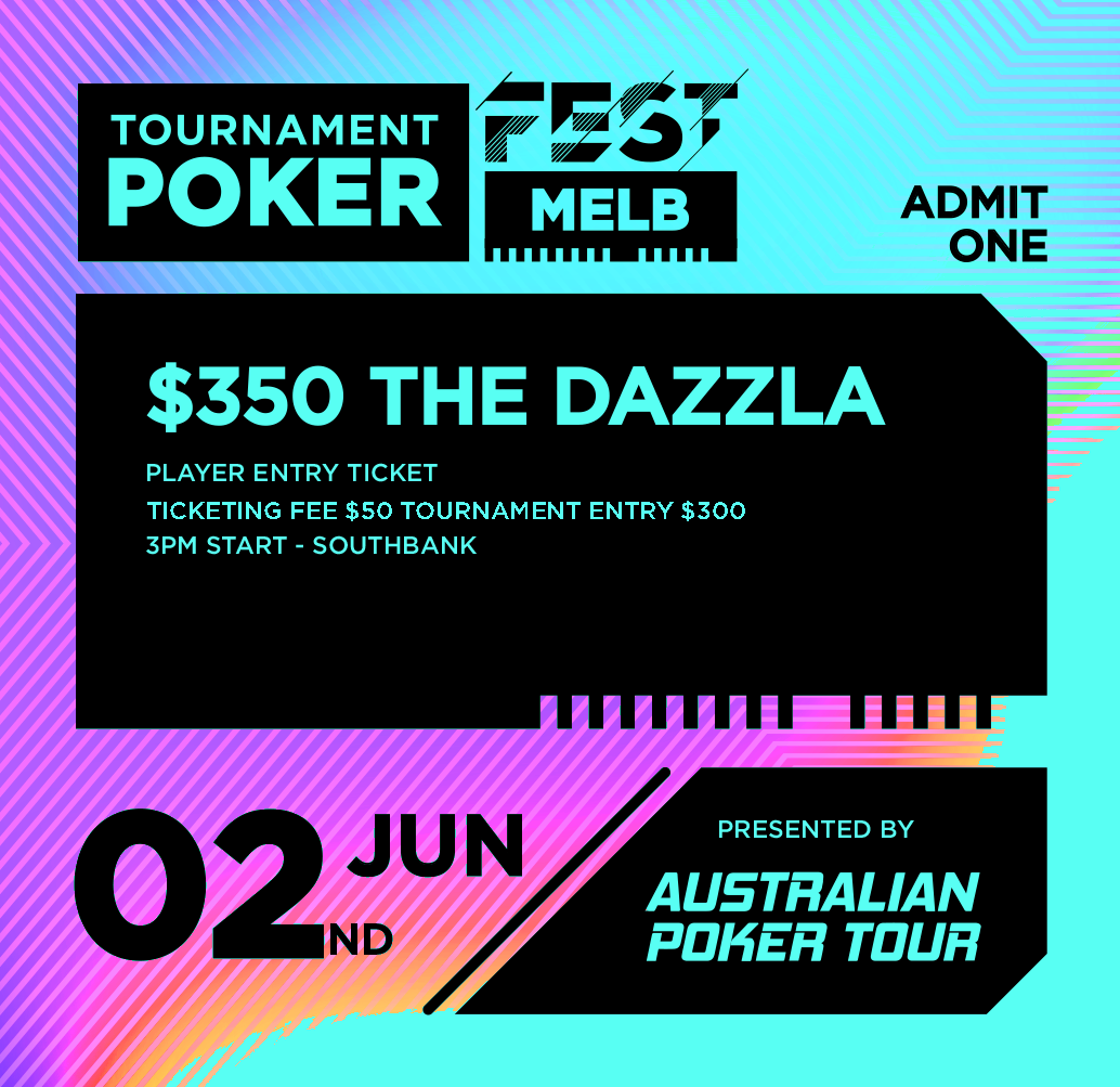 $350 The Dazzla 8-Max - Player Ticketing Fee