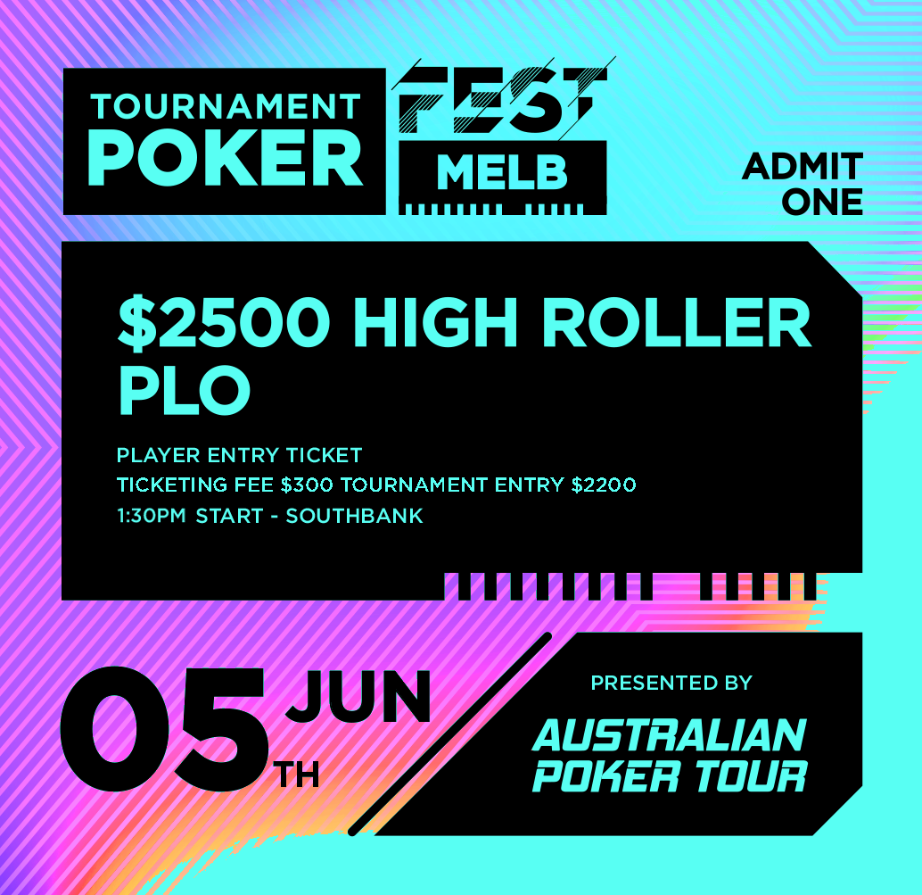 $2500 High Roller PLO - Player Ticketing Fee