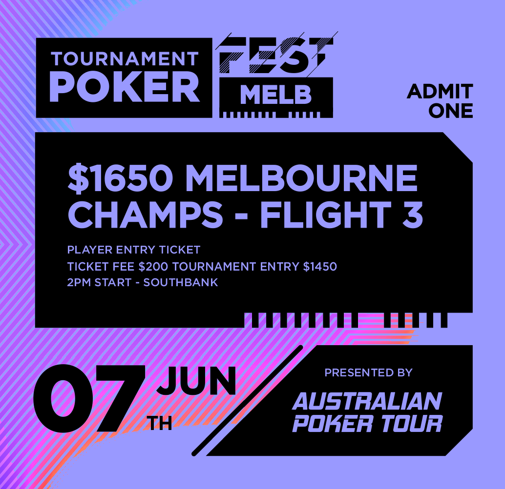 $1650 Melbourne Champs - Flight 3 - Player Ticketing Fee