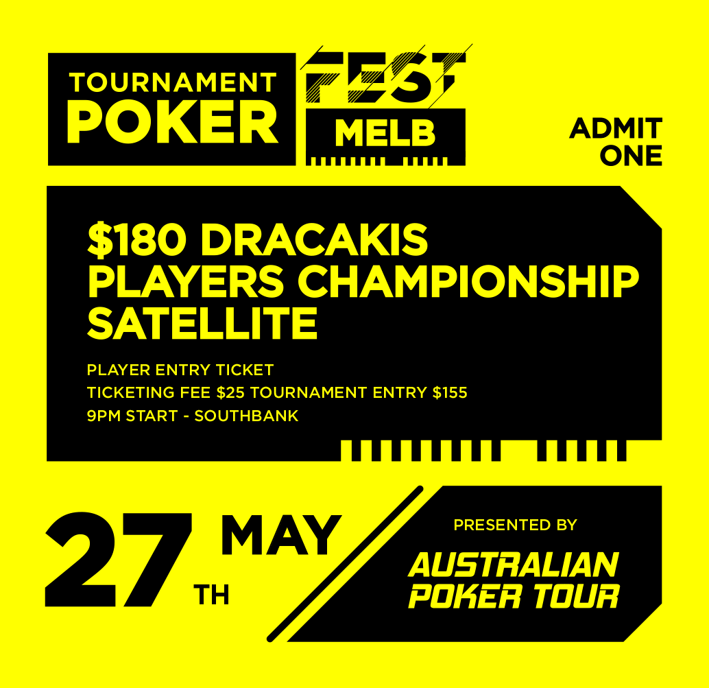 $180 Dracakis Players Championship Satellite - Player Entry Ticket